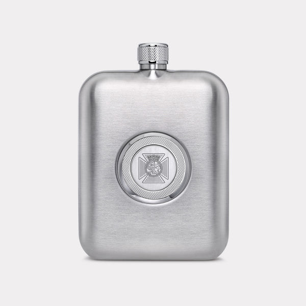 Duke of Edinburgh’s Royal Regiment Hip Flask - Steel