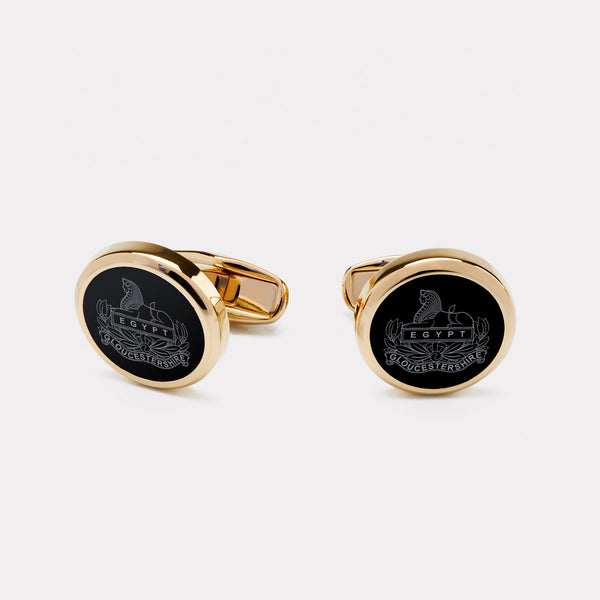 Royal Gloucestershire Regiment Cufflinks - Gold