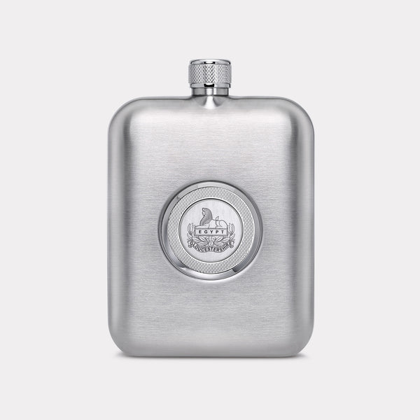 Royal Gloucestershire Regiment Hip Flask - Steel