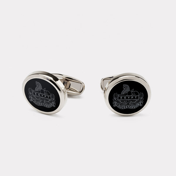 Royal Gloucestershire Regiment Cufflinks - Palladium