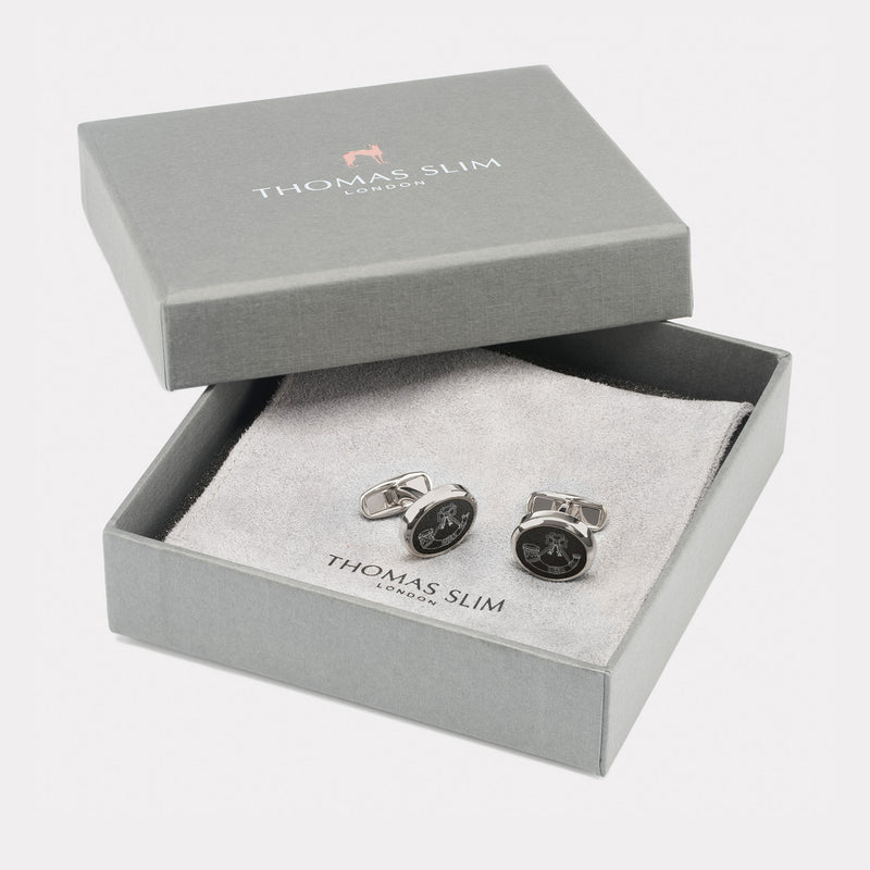 Light Infantry Cufflinks - Palladium