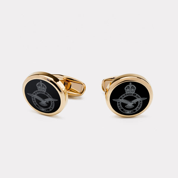 Royal Air Force (RAF) Cufflinks - Gold