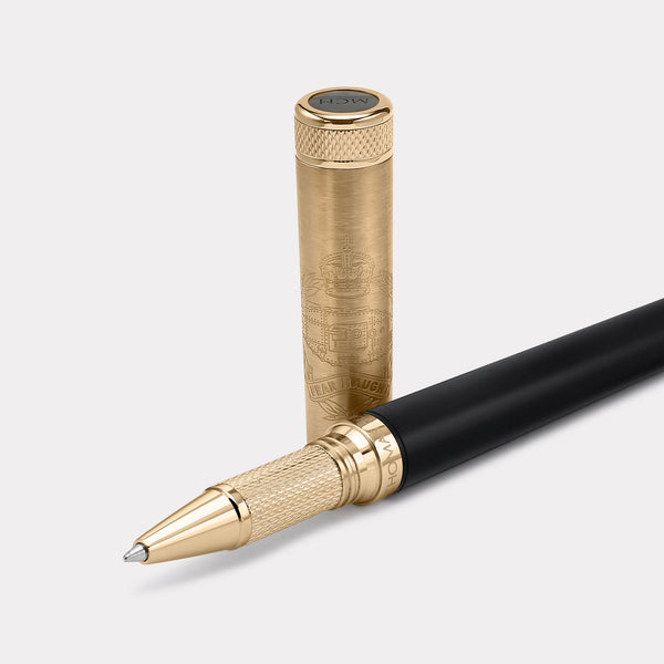 Royal Tank Regiment Rollerball Pen - Gold