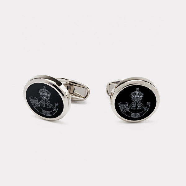 Rifles Regiment Cufflinks - Palladium