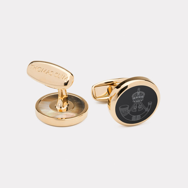 Rifles Regiment Cufflinks - Gold