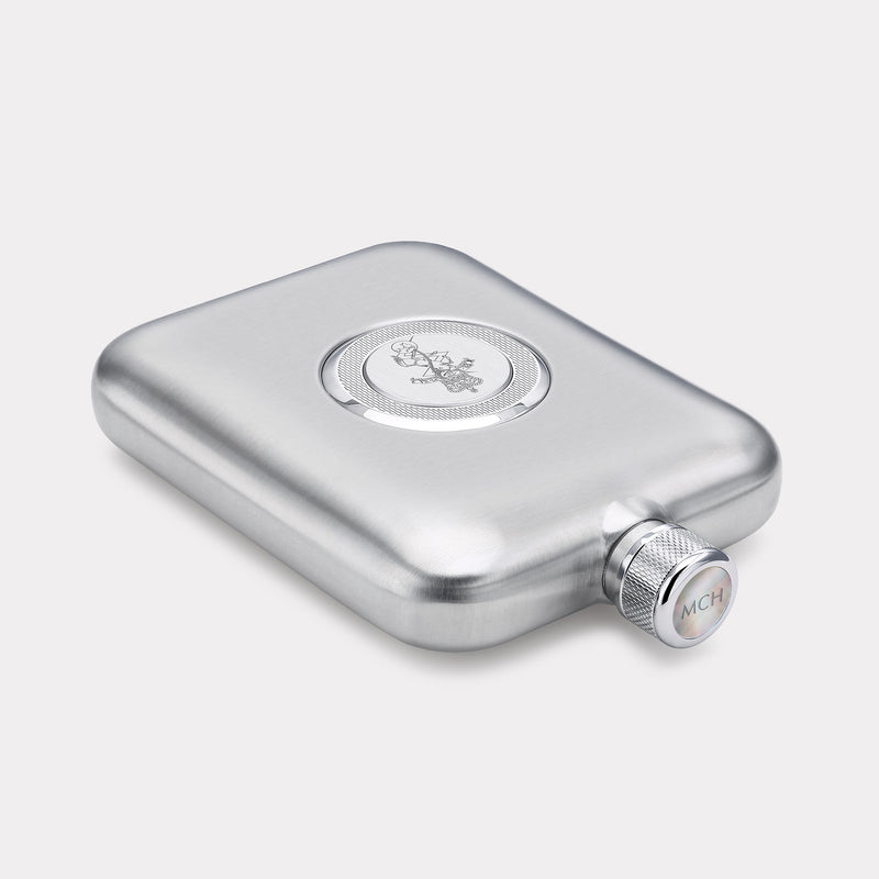 Royal, Electrical & Mechanical Engineers Hip Flask - Steel